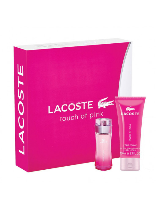 Lacoste touch of pink women edt 30 ml + lotiune de corp 100 ml set 1 - 1001cosmetice.ro