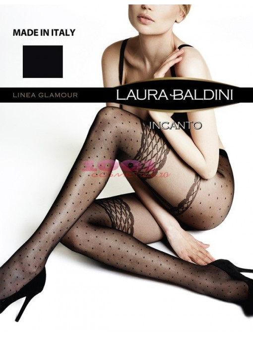 Laura baldini colectia glamour incanto 20 den culoare negru 1 - 1001cosmetice.ro