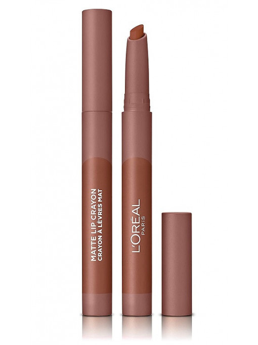 Ruj, loreal | Loreal matte lip crayon ruj de buze mat tres sweet 104 | 1001cosmetice.ro
