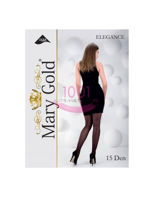 Dressuri / ciorapi dama | Mary gold colectia elegance 15 den culoare negru | 1001cosmetice.ro