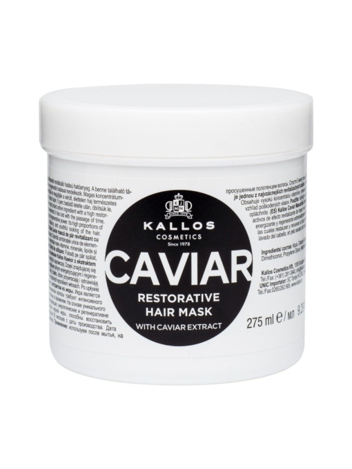Masca regeneratoare cu Caviar Kallos, 275 ml