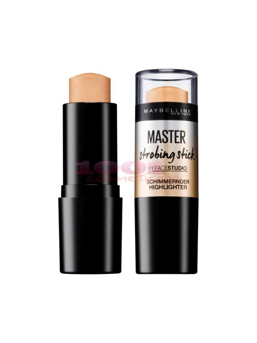 Highlighter (iluminator) | Maybelline master strobing stick highlighter dark - gold 300 | 1001cosmetice.ro