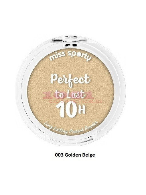 Miss sporty perfect to last 10 h pudra compacta 003 golden beige 1 - 1001cosmetice.ro