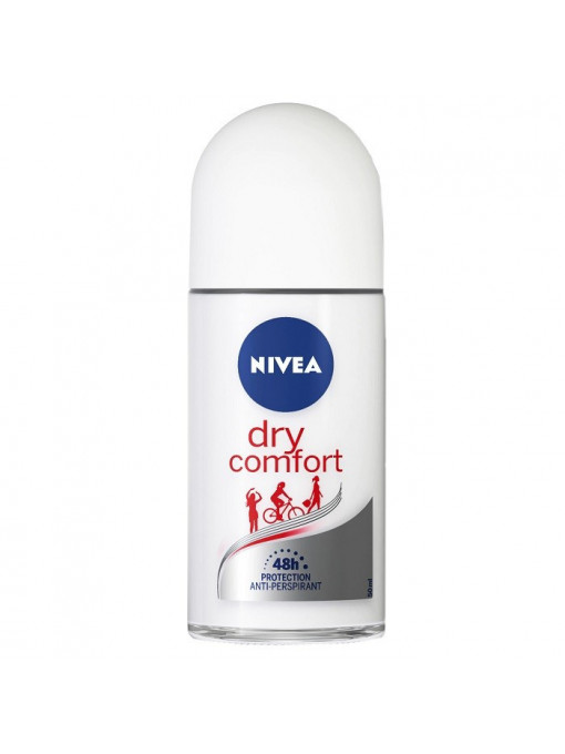 Nivea dry comfort antiperspirant women roll on 1 - 1001cosmetice.ro