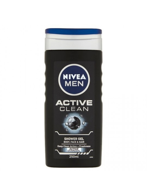 Nivea men active clean gel de dus, 250 ml 1 - 1001cosmetice.ro