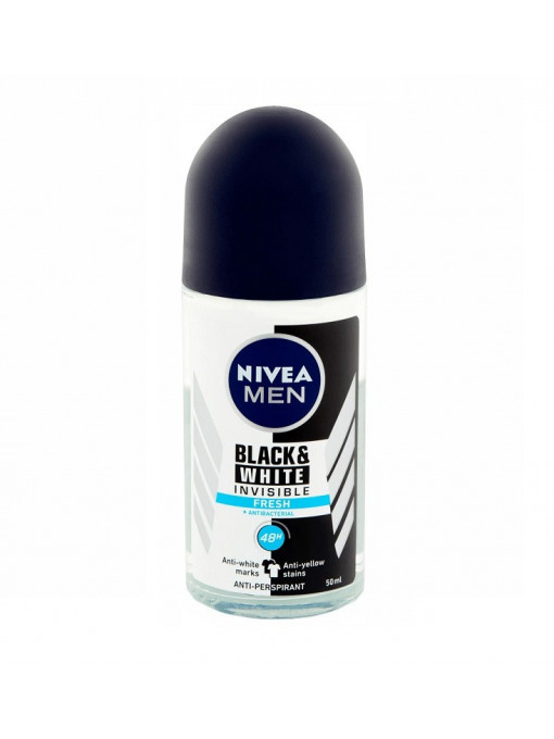 Parfumuri barbati, nivea | Nivea men black & white frsh antiperspirant roll on | 1001cosmetice.ro