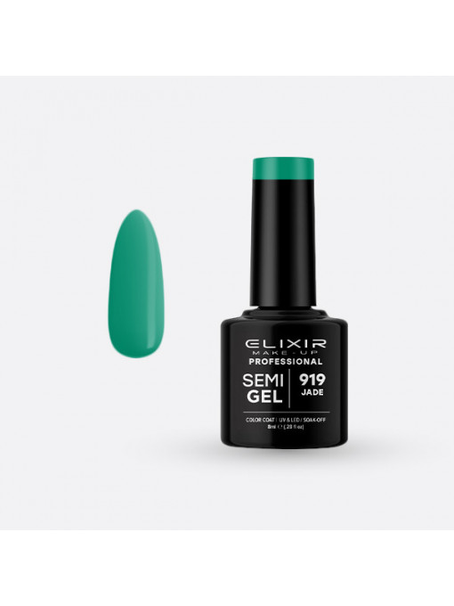 Elixir | Oja semipermanenta semi gel elixir makeup professional 919, 8 ml | 1001cosmetice.ro