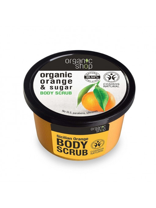 Corp, organic shop | Organic shop orange sugar exfoliant de corp | 1001cosmetice.ro