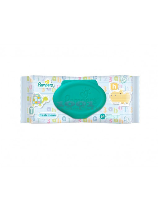 Copii, pampers | Pampers fresh clean servetele umede pentru copii 64 bucati cu capac | 1001cosmetice.ro