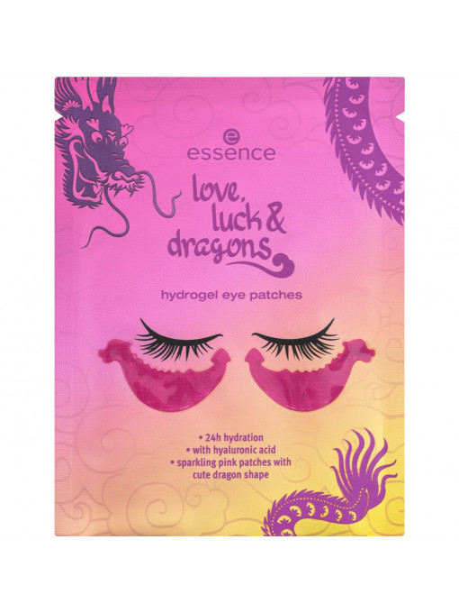 Creme de ochi | Plasturi pentru zona de sub ochi love, luck & dragons, essence, o pereche | 1001cosmetice.ro
