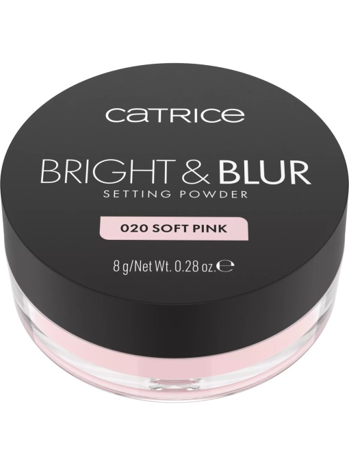 Pudra | Pudra pentru fixare bright & blur powder soft pink 020 catrice, 8g | 1001cosmetice.ro