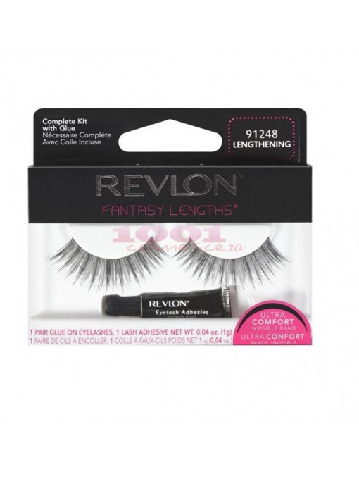 Make-up, revlon | Revlon fantasy lenghts flirty 91248 gene false tip banda 1 pereche + adeziv | 1001cosmetice.ro