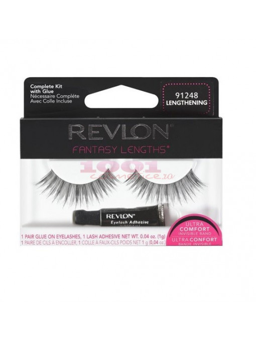 Gene false | Revlon fantasy lenghts flirty 91248 gene false tip banda 1 pereche + adeziv | 1001cosmetice.ro