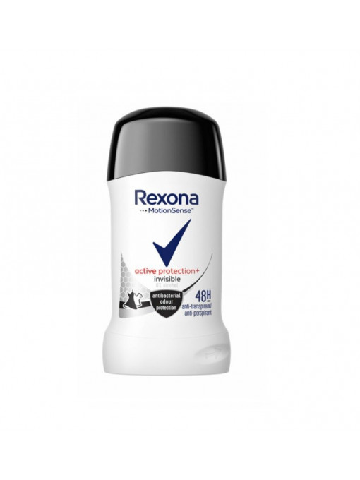 Spray &amp; stick dama, rexona | Rexona deodorant antiperspirant stick invisible active protection | 1001cosmetice.ro