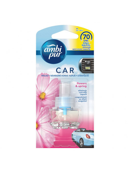 Ambi pur | Rezerva odorizant auto lichid flowers & spring ambi pur, 7 ml | 1001cosmetice.ro