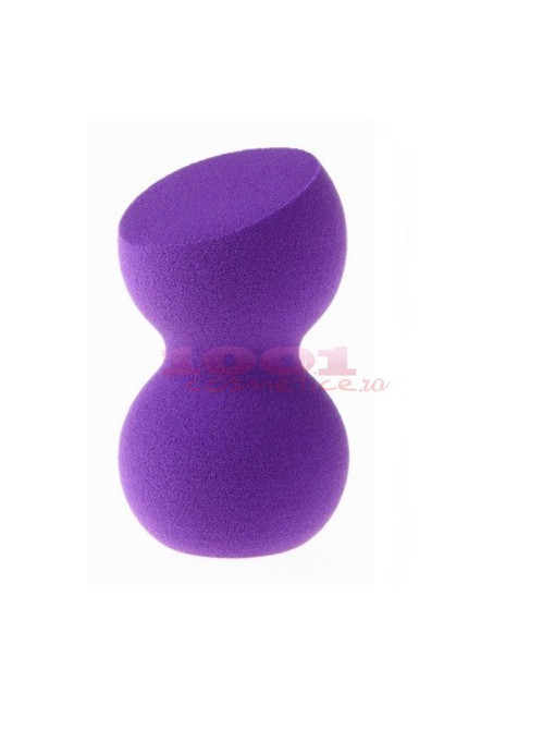 Rial makeup accessories latex free burete pentru machiaj purple dumbell mov 1 - 1001cosmetice.ro