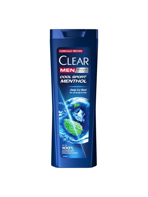 Par | Sampon antimatreata, balsam, gel de dus, 3in1 cool sport menthol, clear men, 360 ml | 1001cosmetice.ro