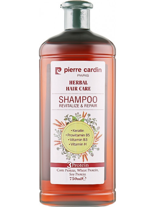 Sampon &amp; balsam, pierre cardin | Sampon revitalizant si reparator herbal hair care, pierre cardin, 750 ml | 1001cosmetice.ro