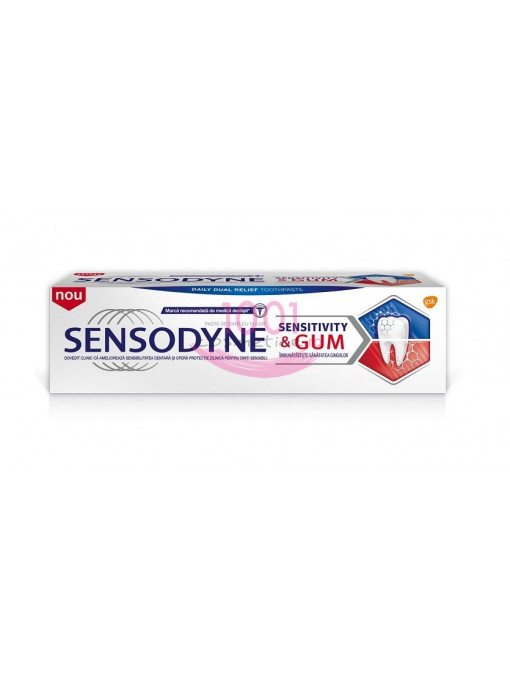 Igiena orala, utilizare: pasta de dinti | Sensodyne sensitivity & gum pasta de dinti | 1001cosmetice.ro