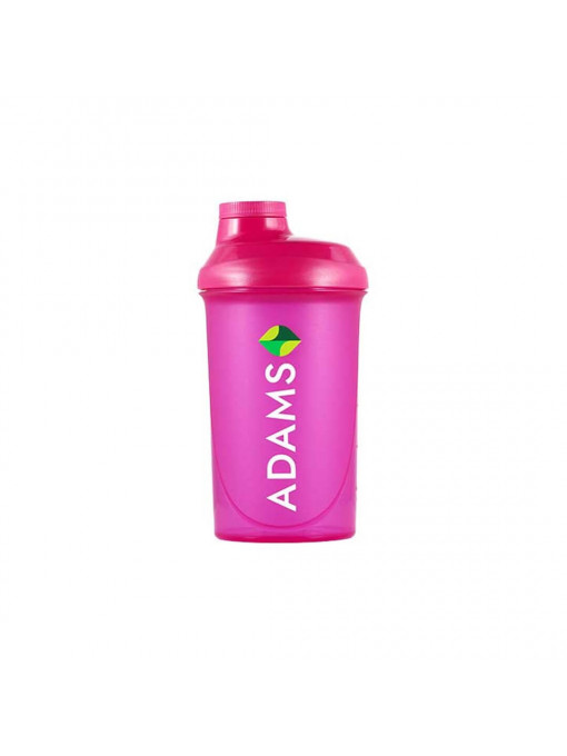 Silueta &amp; fitness, adams | Shaker pentru prepararea bauturilor, culoarea roz, adams, 500 ml | 1001cosmetice.ro