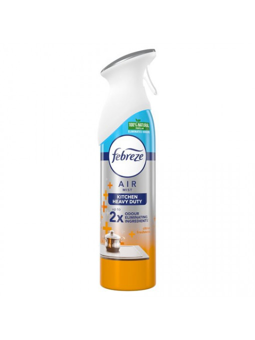 Febreze | Spray odorizant pentru indepartarea mirosurilor neplacute din bucatarie, kitchen heavy duty, febreze, 300 ml | 1001cosmetice.ro