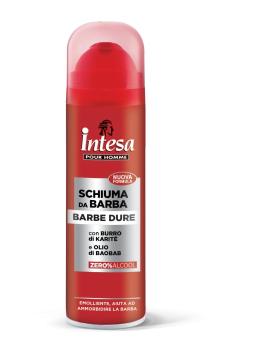 Parfumuri barbati, intesa | Spuma de ras piele sensibila cu unt de shea si ulei de baobab intesa 300 ml | 1001cosmetice.ro