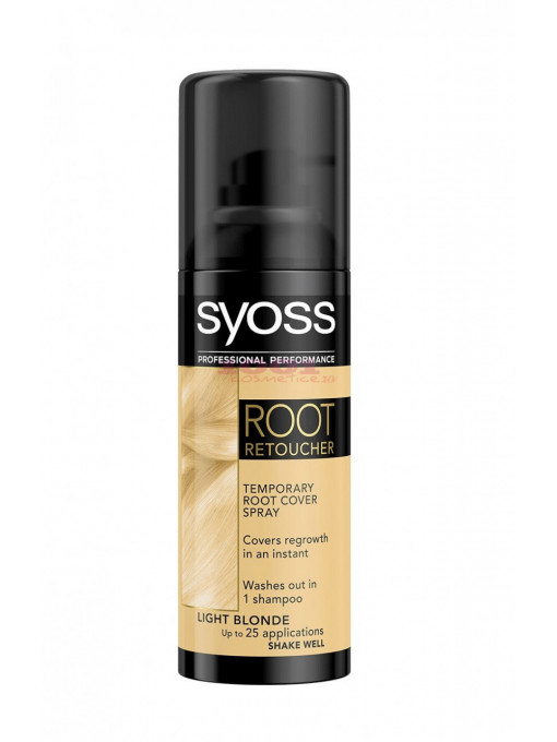 Syoss root retoucher spray pentru vopsirea temporara a radacinilor parului culoarea light blonde 1 - 1001cosmetice.ro