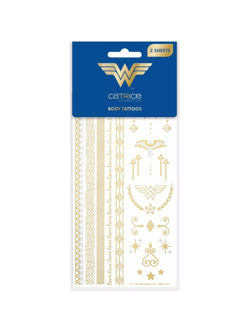 Corp | Tatuaje pentru corp wonder woman , set 2 bucati catrice | 1001cosmetice.ro