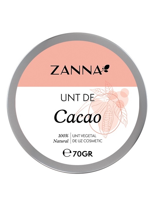 Crema corp | Unt de cacao uz cosmetic, zanna, 70g | 1001cosmetice.ro