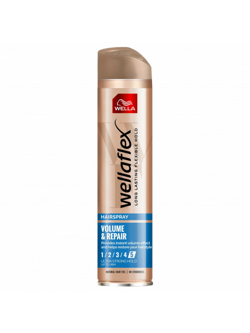 Fixativ &amp; spuma, wella | Wellaflex volume & repair fixativ spray pentru par 5, 250 ml | 1001cosmetice.ro
