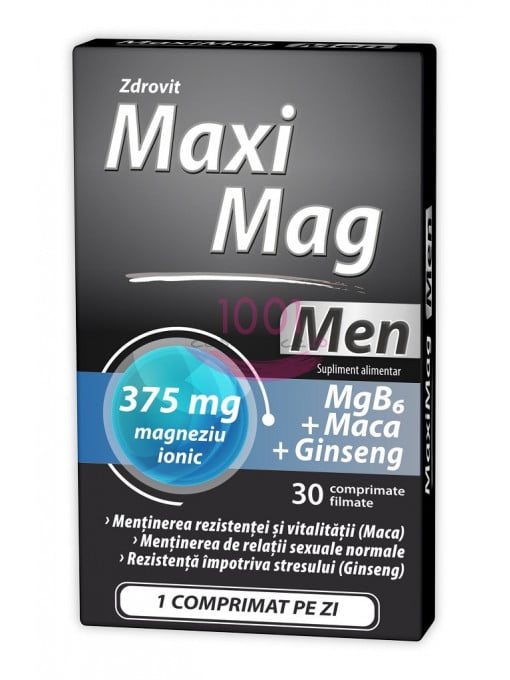 Zdrovit maxi mag men supliment alimentar 30 comprimate 1 - 1001cosmetice.ro