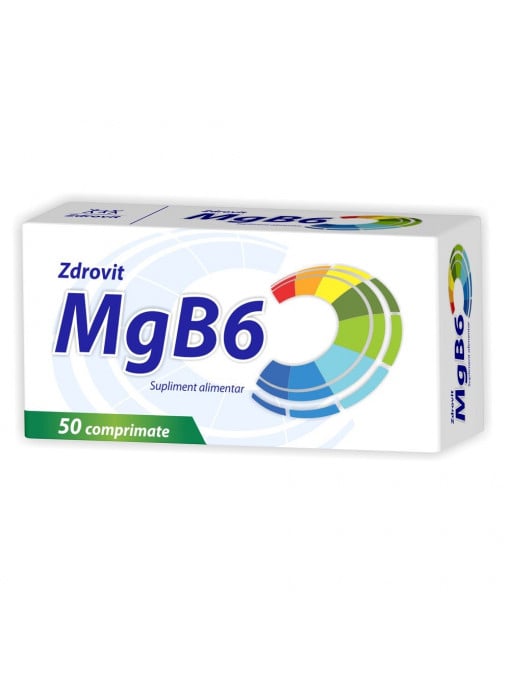 Afectiuni, zdrovit | Zdrovit mg-b6 supliment alimentar cutie 50 tablete | 1001cosmetice.ro