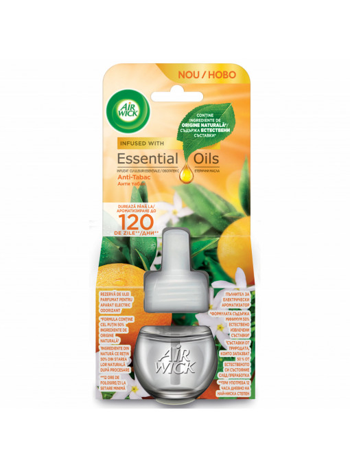 Odorizante camera, air wick | Air wick life scents anti-tobacco rezerva aparat electric camera | 1001cosmetice.ro