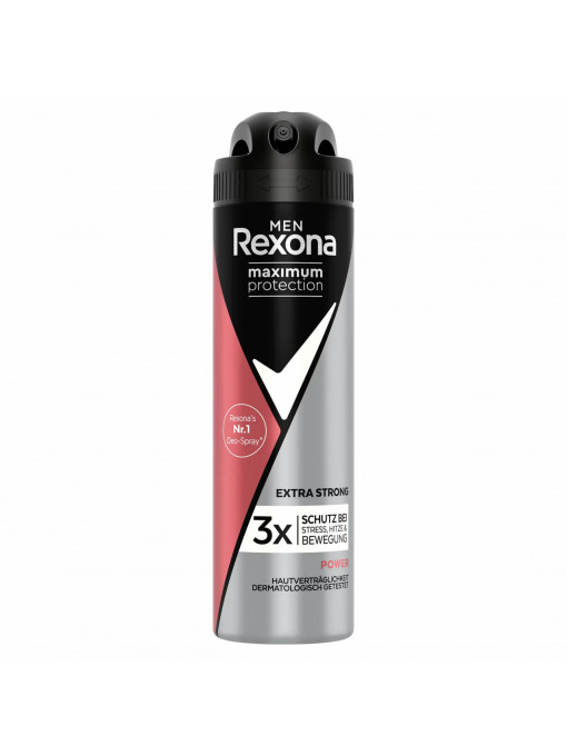 Parfumuri barbati, rexona | Antiperspirant deodorant spray maximum protection extra strong power, rexona men, 150 ml | 1001cosmetice.ro