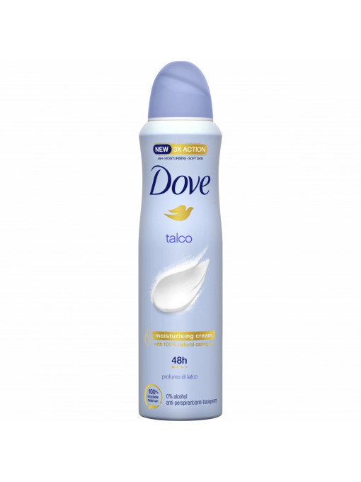 Antiperspirant deodorant spray Talco, Dove