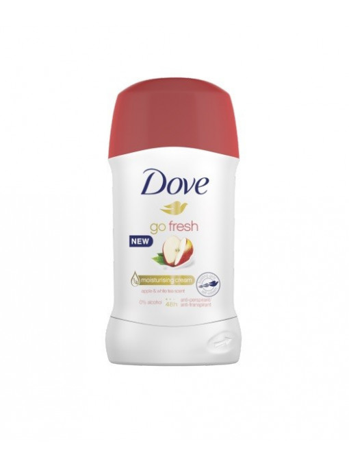 Antiperspirant deodorant stick, 48H Apple & White Tea Scent, Dove Go fresh, 40 ml