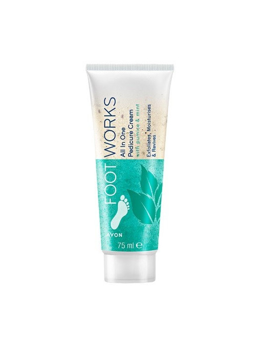 AVON FOOT WORKS ALL IN ONE PEDICURE CREAM
