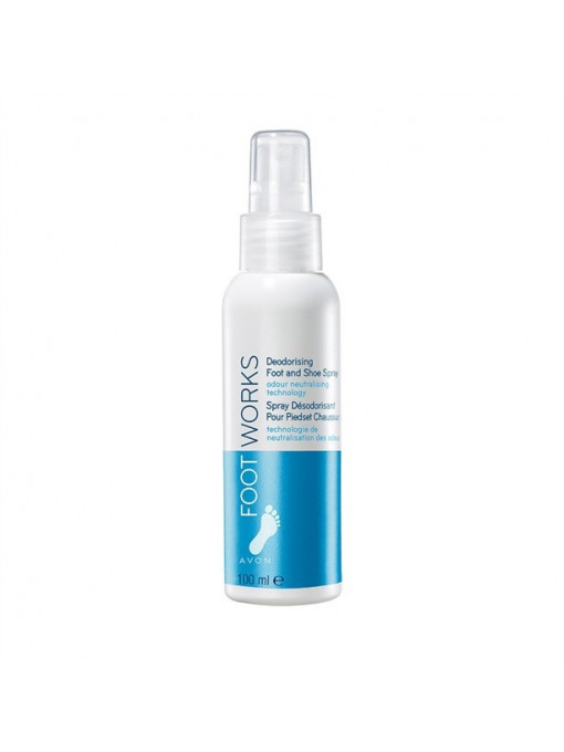 Avon | Avon foot works spray dezodorizant pentru picioare si pantofi | 1001cosmetice.ro