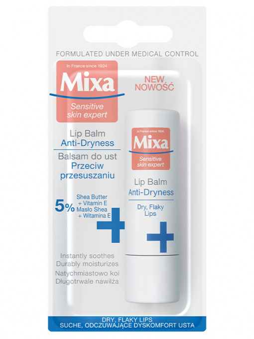 Make-up, mixa | Balsam de buze anti-dryness cu vitamina e, mixa, 4.7 ml | 1001cosmetice.ro