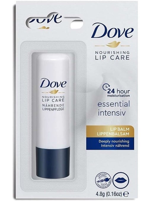 Ruj, dove | Balsam de buze hidratant nourishing 24h moisturisation, dove, 4.8 g | 1001cosmetice.ro