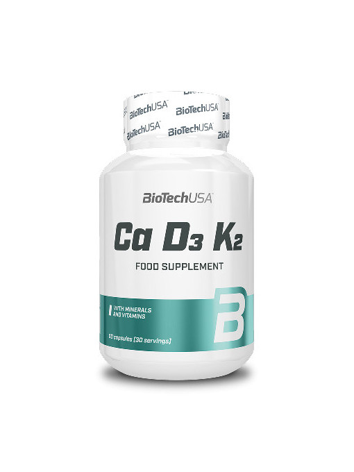 Promotii | Biotech usa ca d3 k2 food supplement supliment alimentar 90 capsule | 1001cosmetice.ro