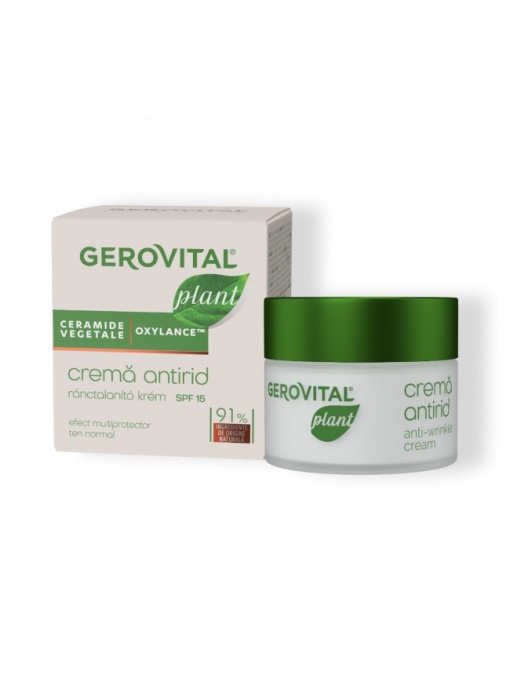 Promotii | Crema antirid spf 15 cu ceramide vegetale gerovital plant, 50 ml | 1001cosmetice.ro