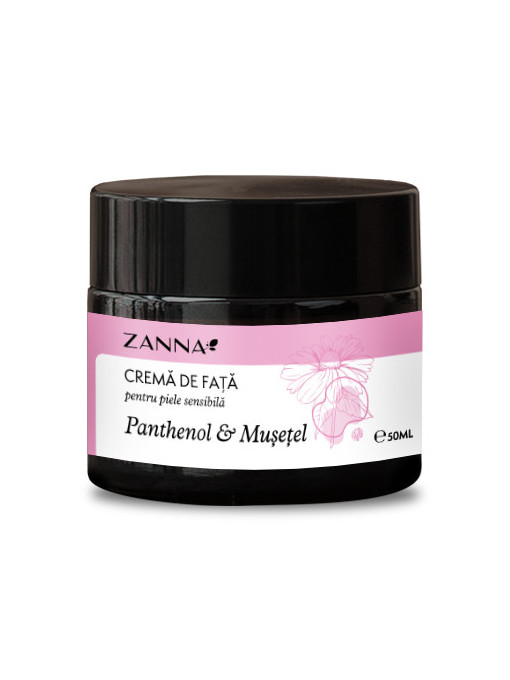 Crema de fata pentru piele sensibila cu panthenol si mușețel, Zanna, 50 ml