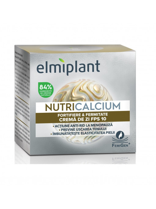 Crema de zi NUTRICALCIUM FPS 10, fortifiere & fermitate, Elmiplant, 50 ml
