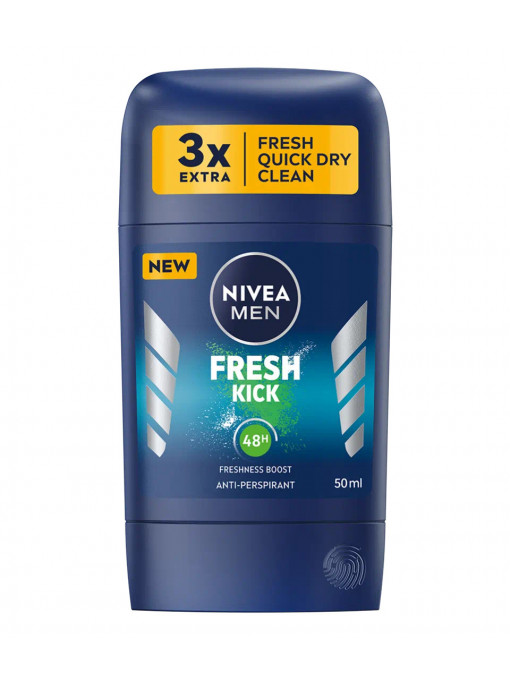 Deo anti-perspirant Stick 48H, Fresh Kick, Nivea Men, 50 ml