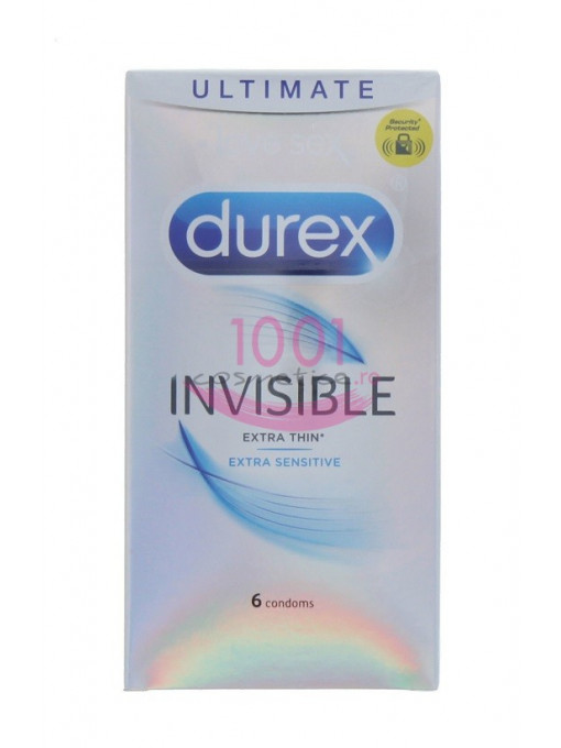 Durex invisible extra thin extra sensitive prezervative 6 bucati 1 - 1001cosmetice.ro