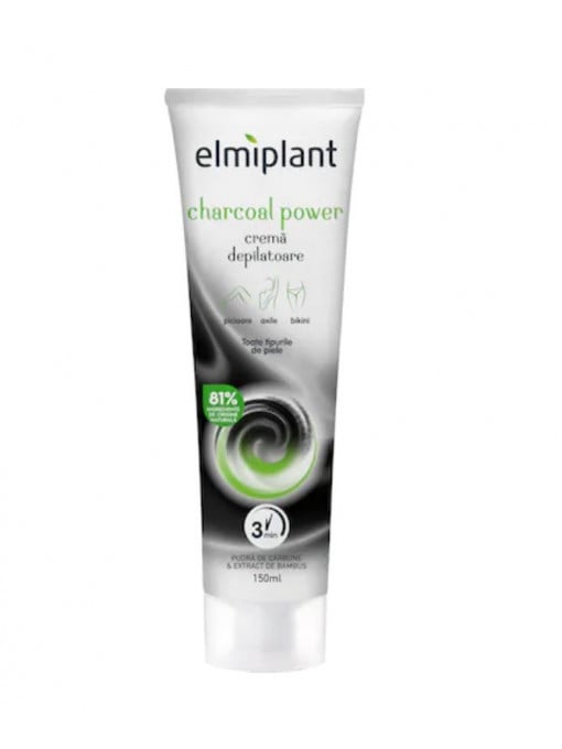 Elmiplant charcoal power crema depilatoare picioare - axila - bikini 1 - 1001cosmetice.ro