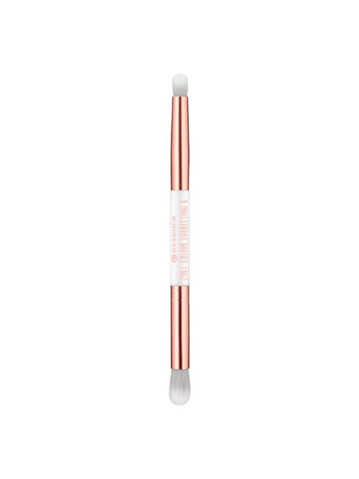 Essence 2 in 1 colour correcting & contouring brush pensula de machiaj 2 in 1 pentru corectarea culorii si contur 1 - 1001cosmetice.ro