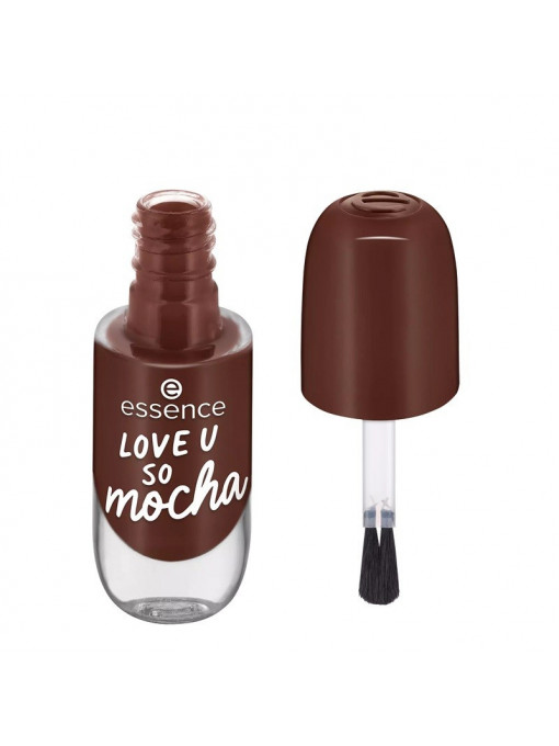 Essence gel nail colour lac de unghii cu aspect de gel love u so mocha 34 1 - 1001cosmetice.ro