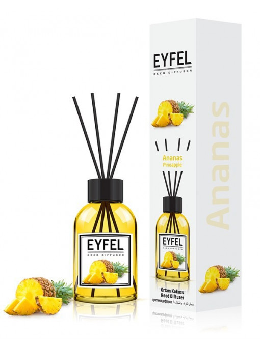 Odorizante camera, eyfel | Eyfel reed diffuser odorizant betisoare pentru camera cu miros de ananas | 1001cosmetice.ro